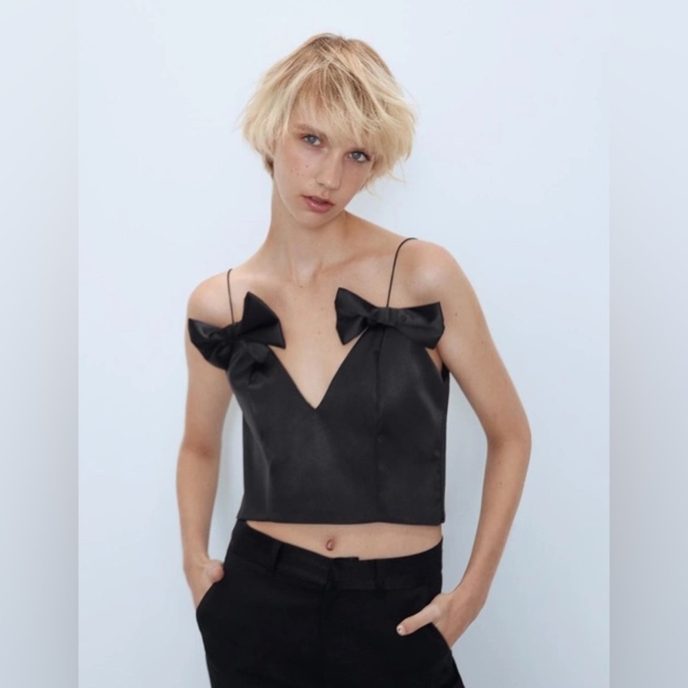 Zara Bows Crop Top